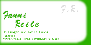 fanni reile business card